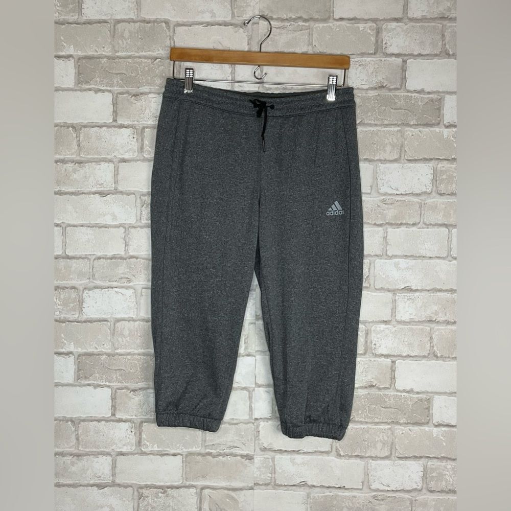 Adidas Gray Capri Jogger Pants Size S - Picture 2 of 11